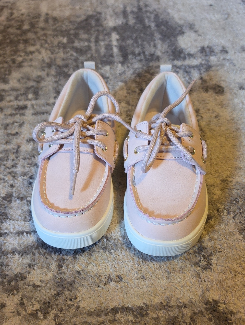 Sperry Girls' Light Pink Lace-Up Boat Sneakers